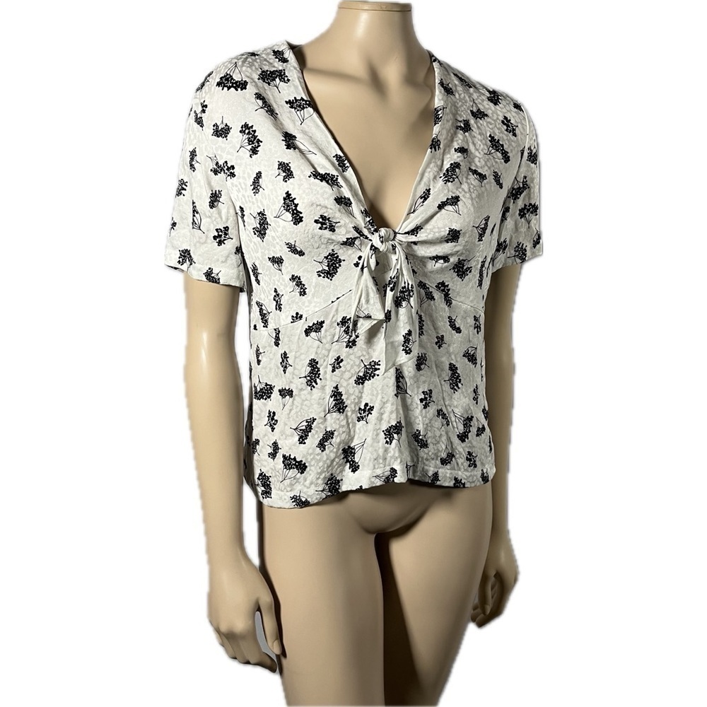NWOT Maje Blouse Contemporary Floral - Picture 2 of 10
